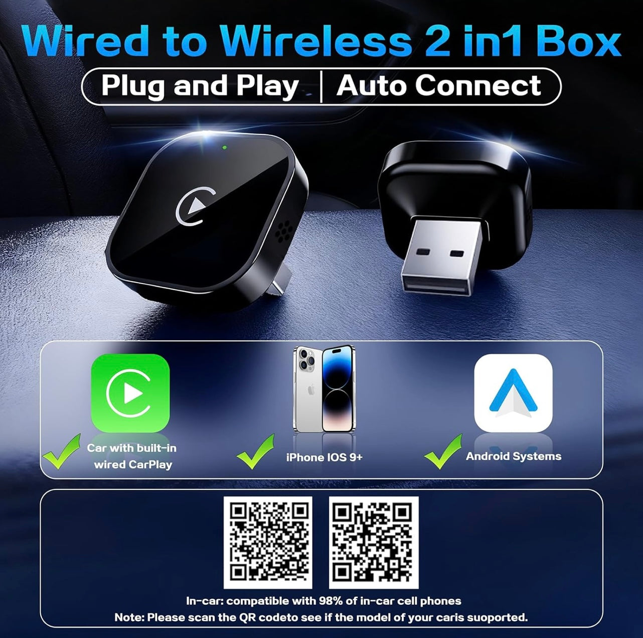 Mini Wireless Carplay Adapter