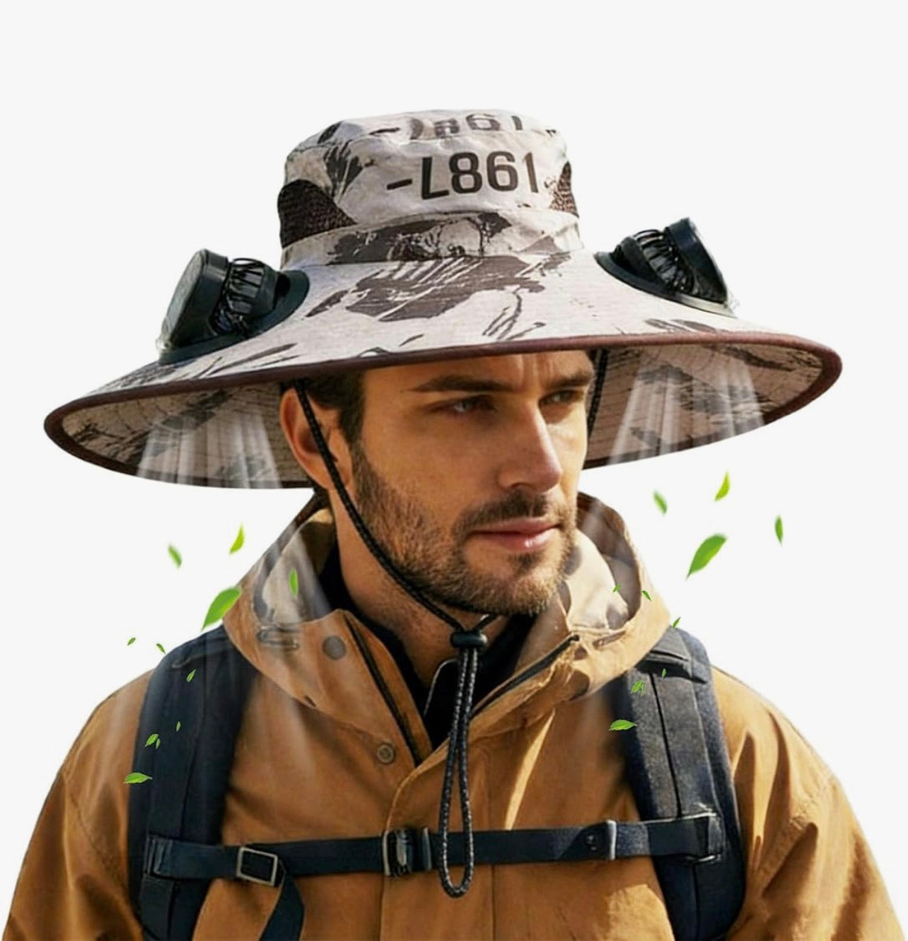 Solar Fan Wide Brim Sun Hat