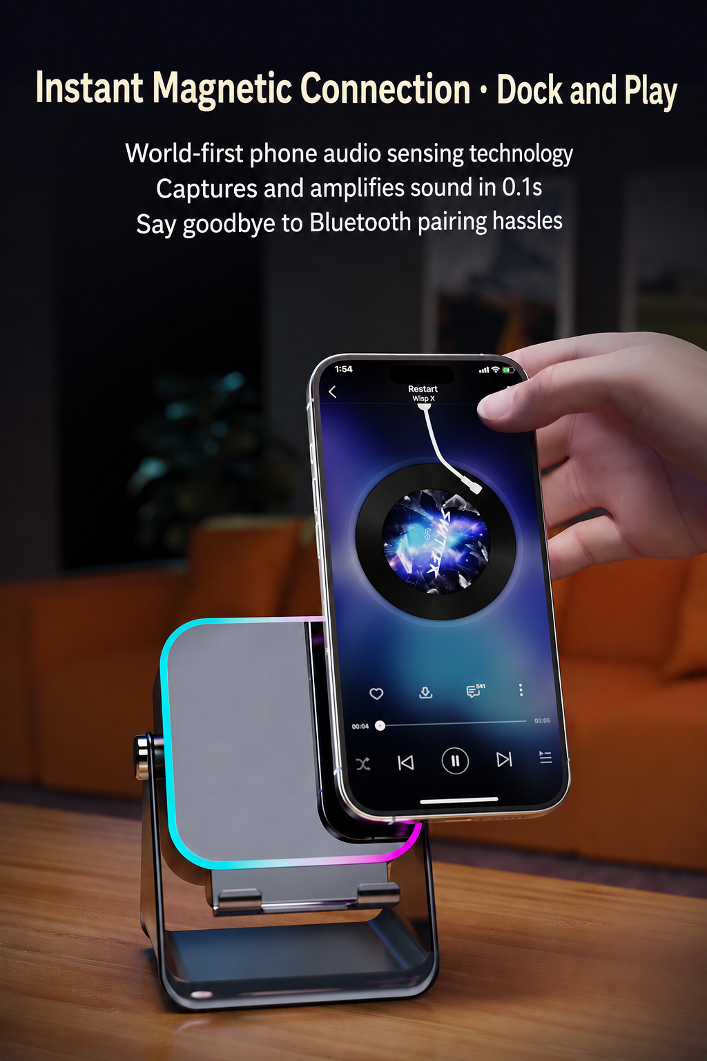 Phone Sensor Speaker Stand