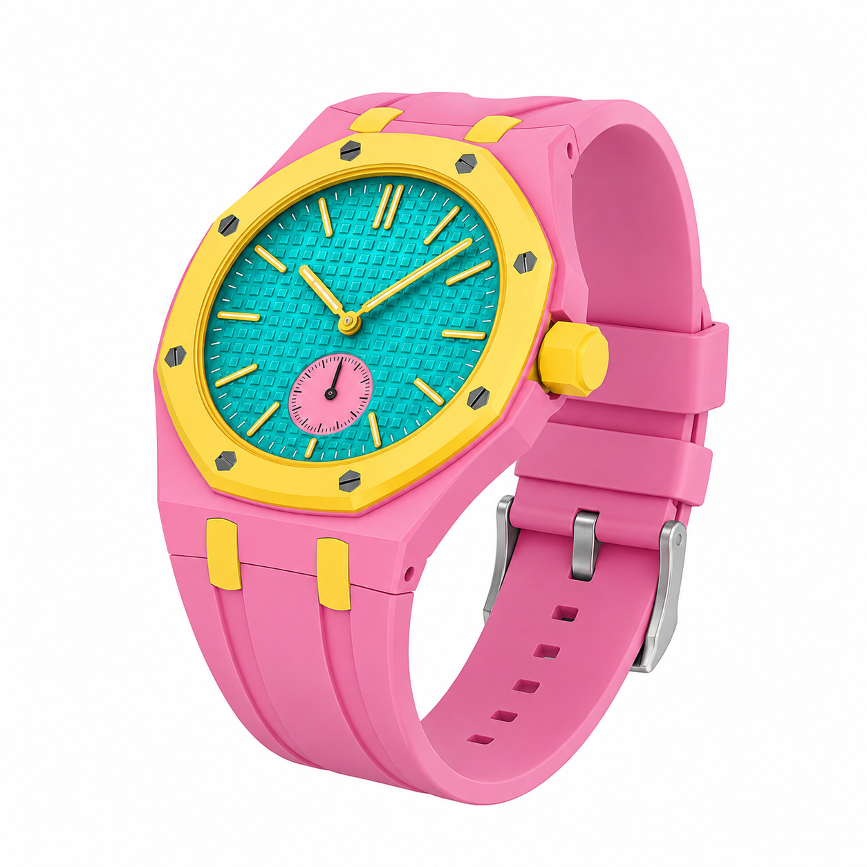 AP X Swatch Royal Pop Watch Straps 3 O'clock