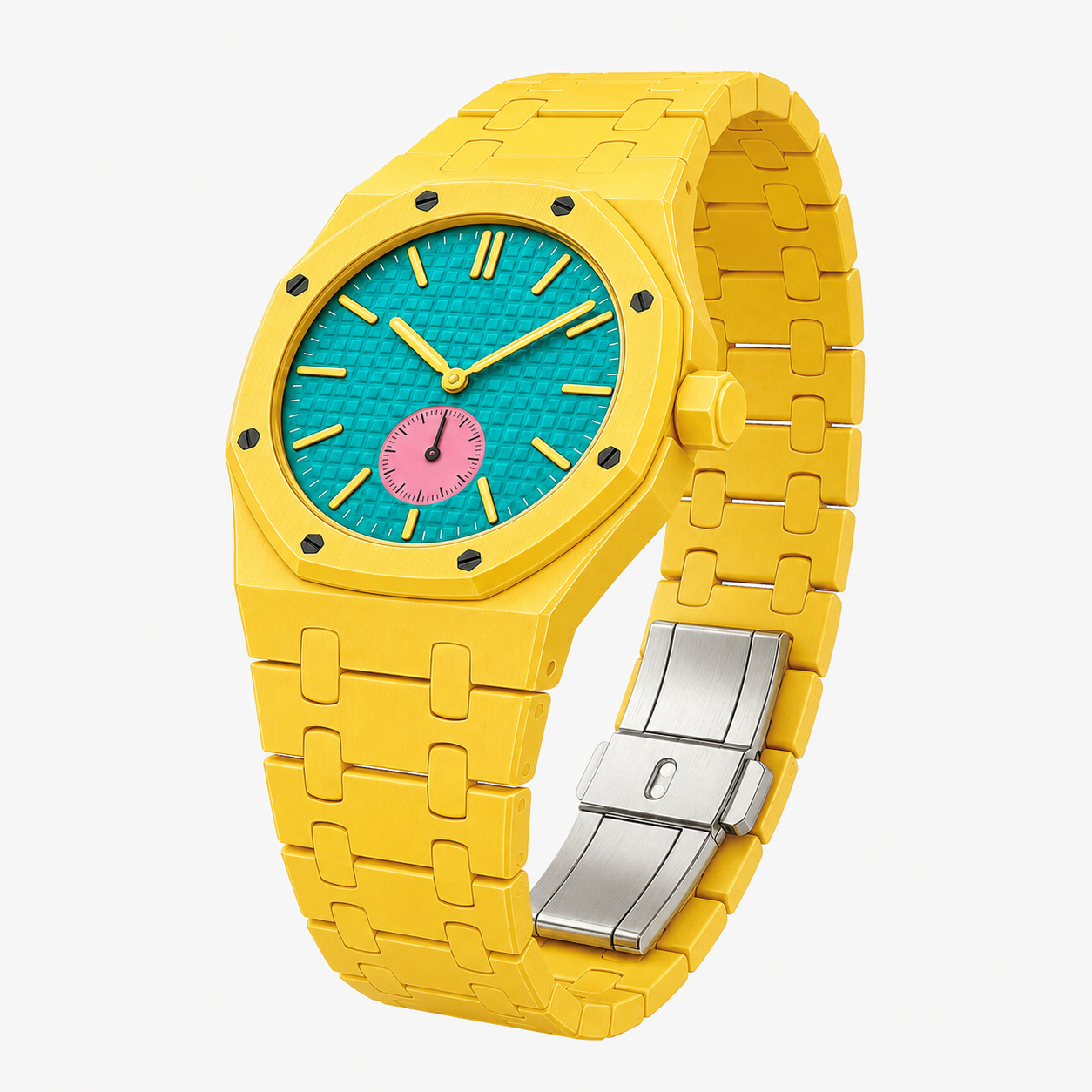 AP X Swatch Royal Pop Watch Straps 3 O'clock