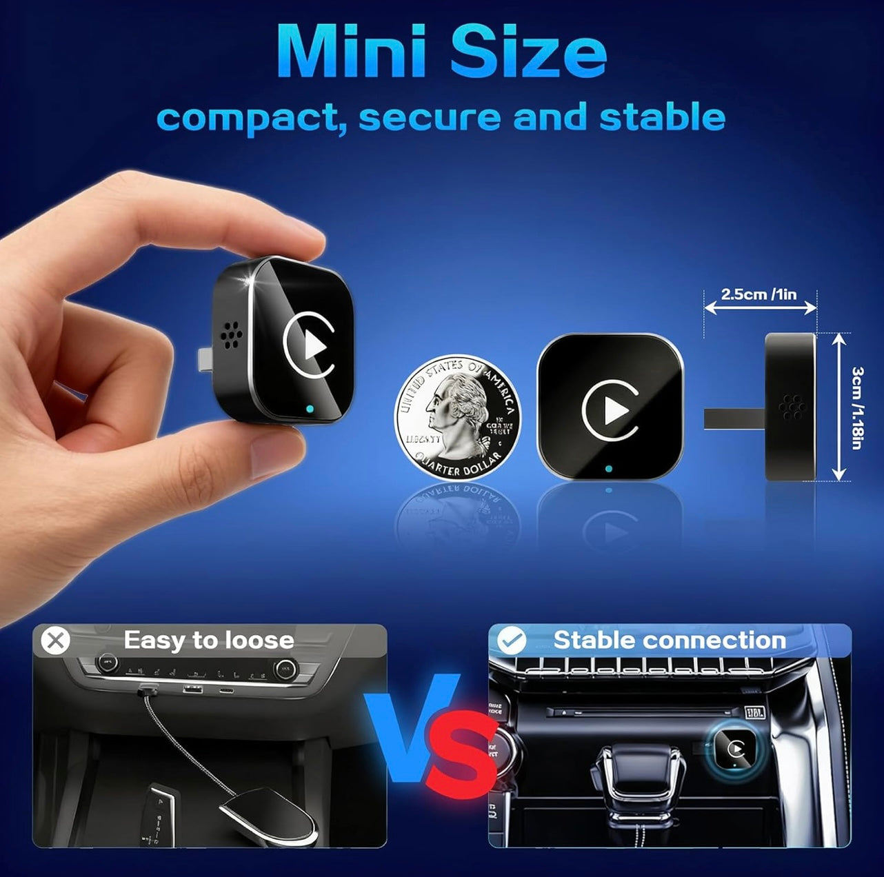 Mini Wireless Carplay Adapter