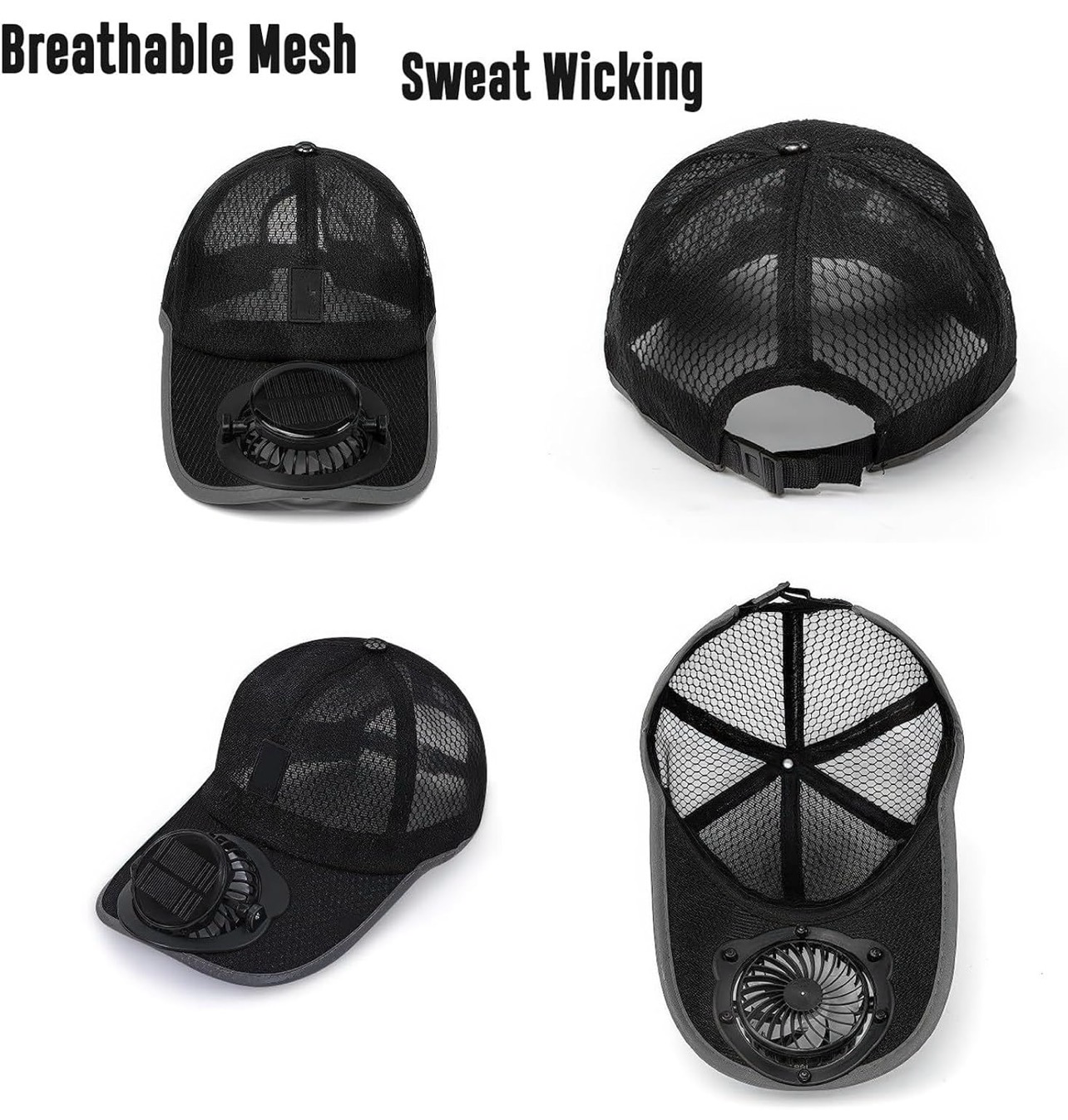 Solar Powered Fan Hat