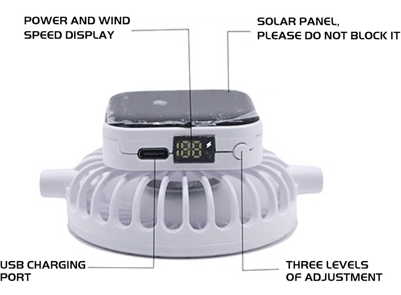 Solar Powered Fan Hat