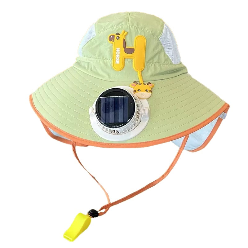 Kids Solar Fan Sun Hat