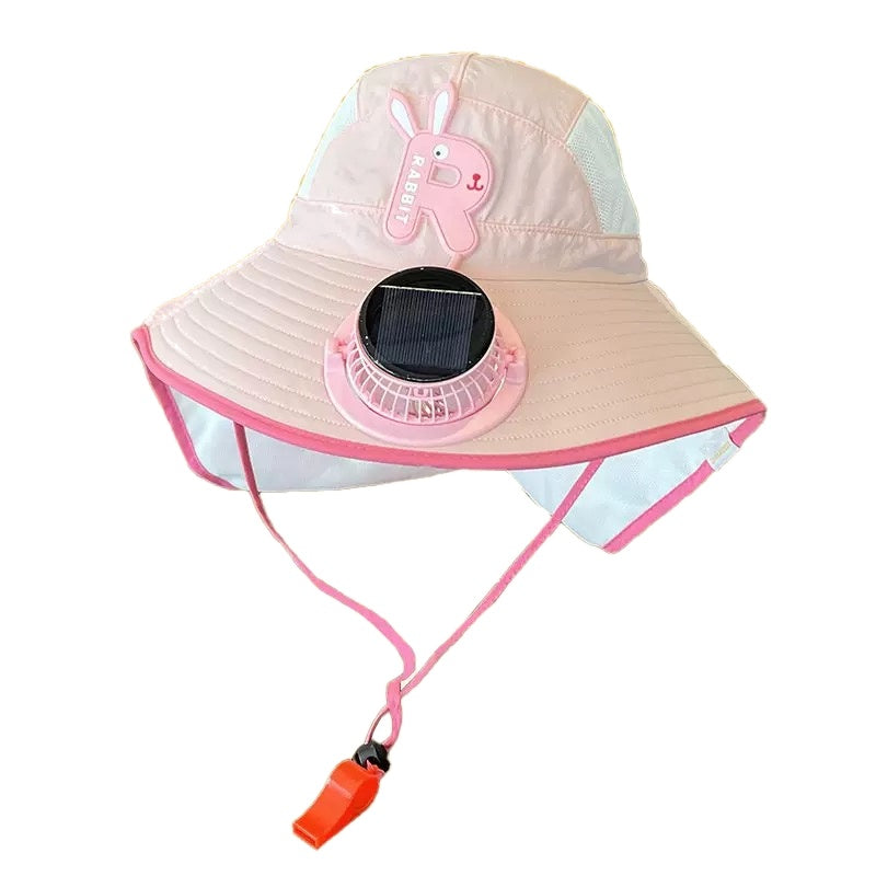Kids Solar Fan Sun Hat