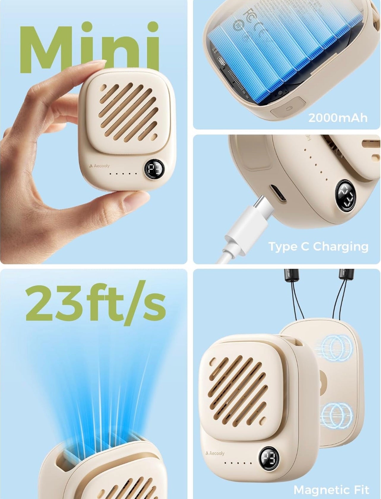 Mini Portable Magnetic Fan