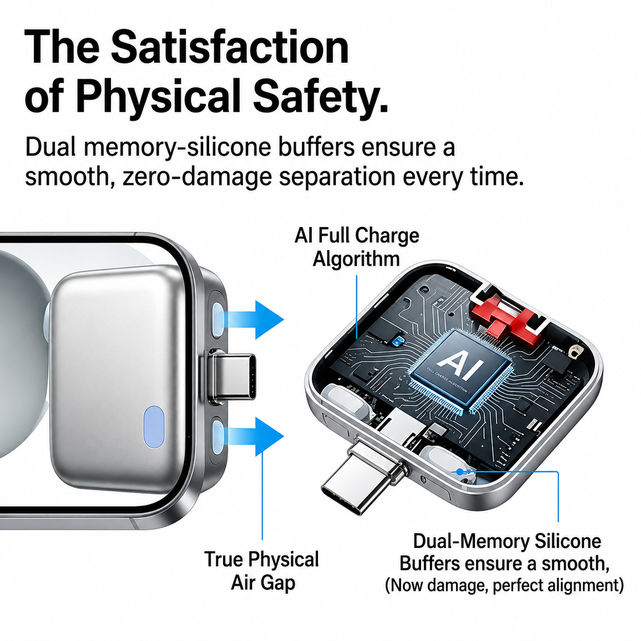 140W Type-C Smart Auto Disconnect Charging Adapter