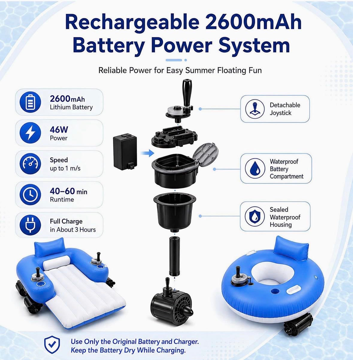 Portable Electric Water Float