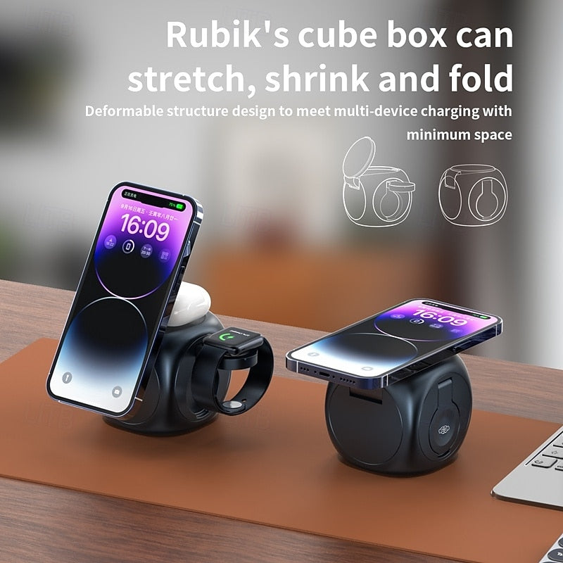 3-in-1 Magnetic Wireless Charging Station