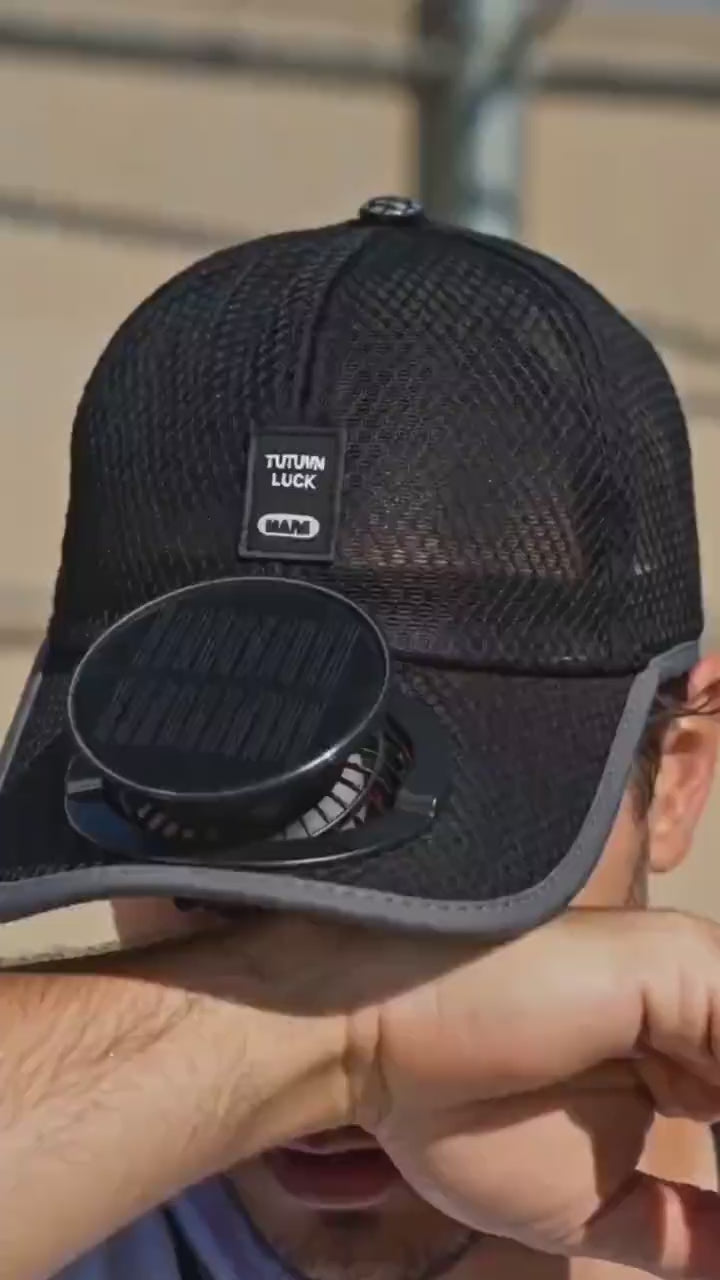 Solar Powered Fan Hat