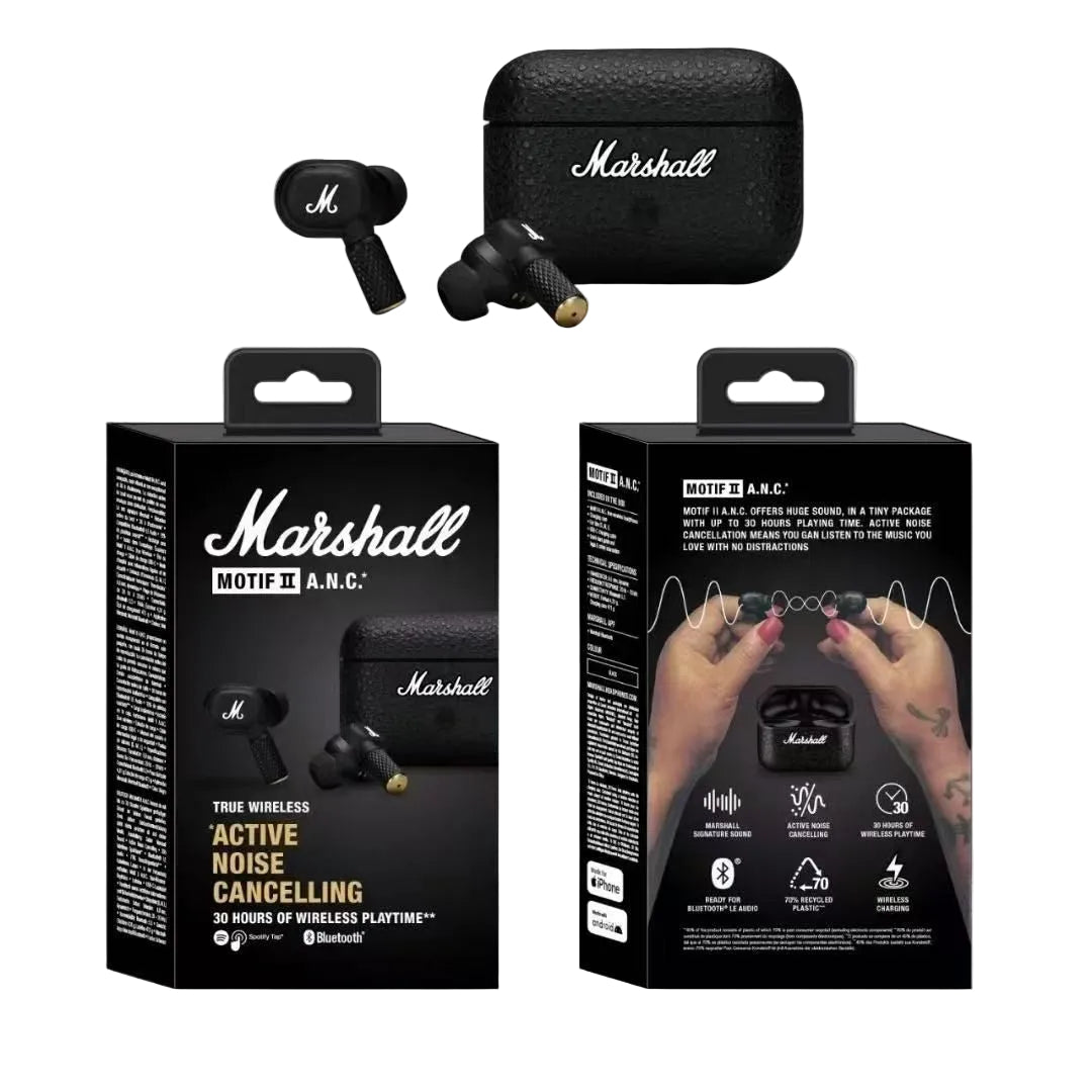 Marshall Motif II True Wireless Active Noise Canceling Earbuds